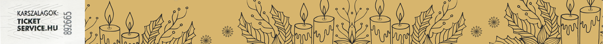 Adventi gyertyák karszalag kiterítve