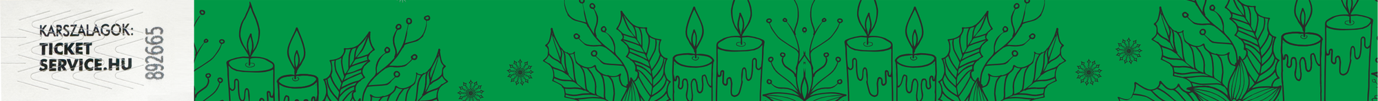 Adventi gyertyák karszalag kiterítve