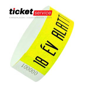 18 év alatti citrom tyvek karszalag