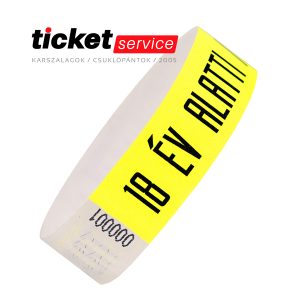 18 év citrom tyvek karszalag