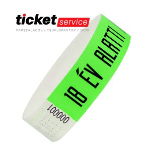 18 év lime tyvek karszalag