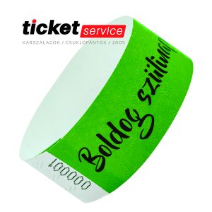 születésnap lime tyvek karszalag