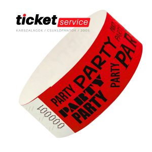 piros tyvek karszalag