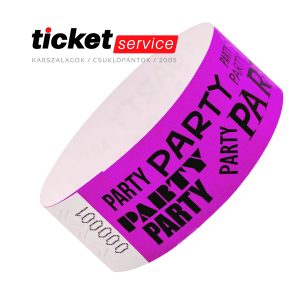 pink tyvek karszalag