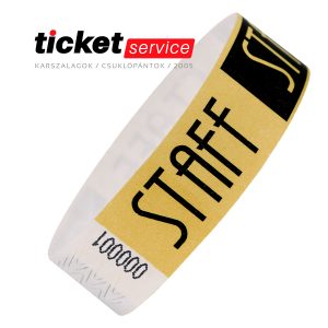 staff arany tyvek karszalag