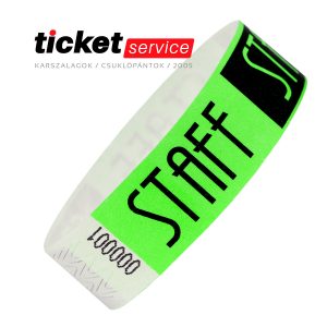 staff lime tyvek karszalag