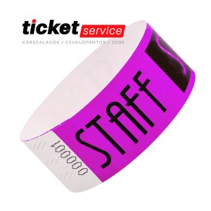 pink tyvek karszalag