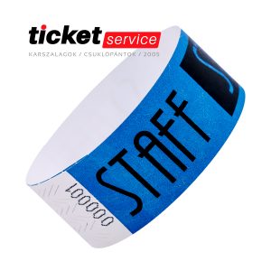 kék tyvek karszalag