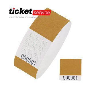arany tőszelvényes tyvek karszalag