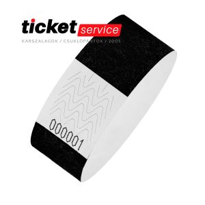 fekete tyvek karszalag