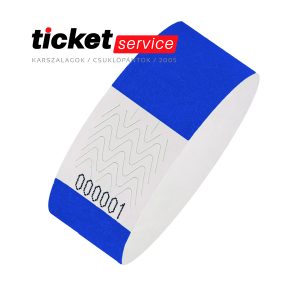 kék tyvek karszalag