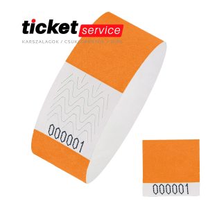 narancs tőszelvényes tyvek karszalag