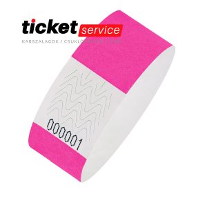 pink tyvek karszalag