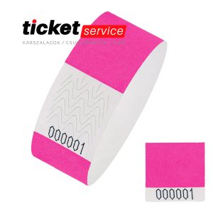 pink tőszelvényes tyvek karszalag