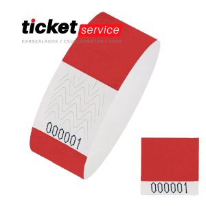 piros tőszelvényes tyvek karszalag
