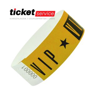 vip arany tyvek karszalag