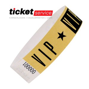 vip arany tyvek karszalag