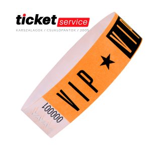 vip narancs tyvek karszalag