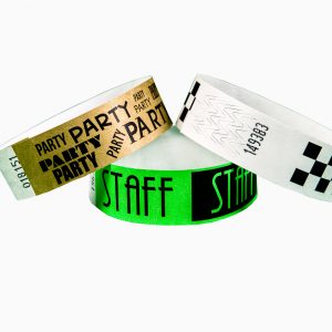 MINTÁS, SZÖVEGES TYVEK KARSZALAGOK 19 mm (3/4”)