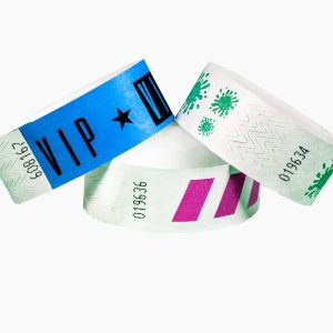 MINTÁS, SZÖVEGES TYVEK KARSZALAGOK 25 mm (1”)